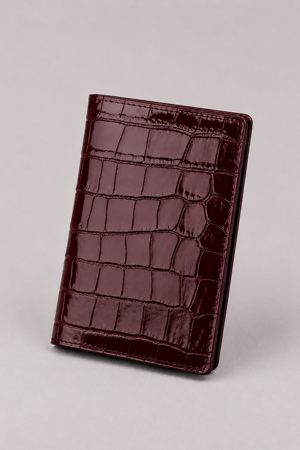 Burgundy Portofino Passport Holder