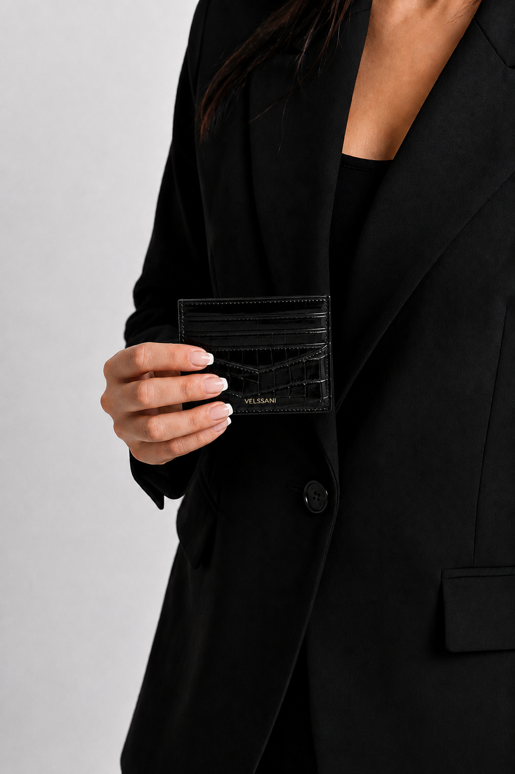 Black Portofino Card Holder