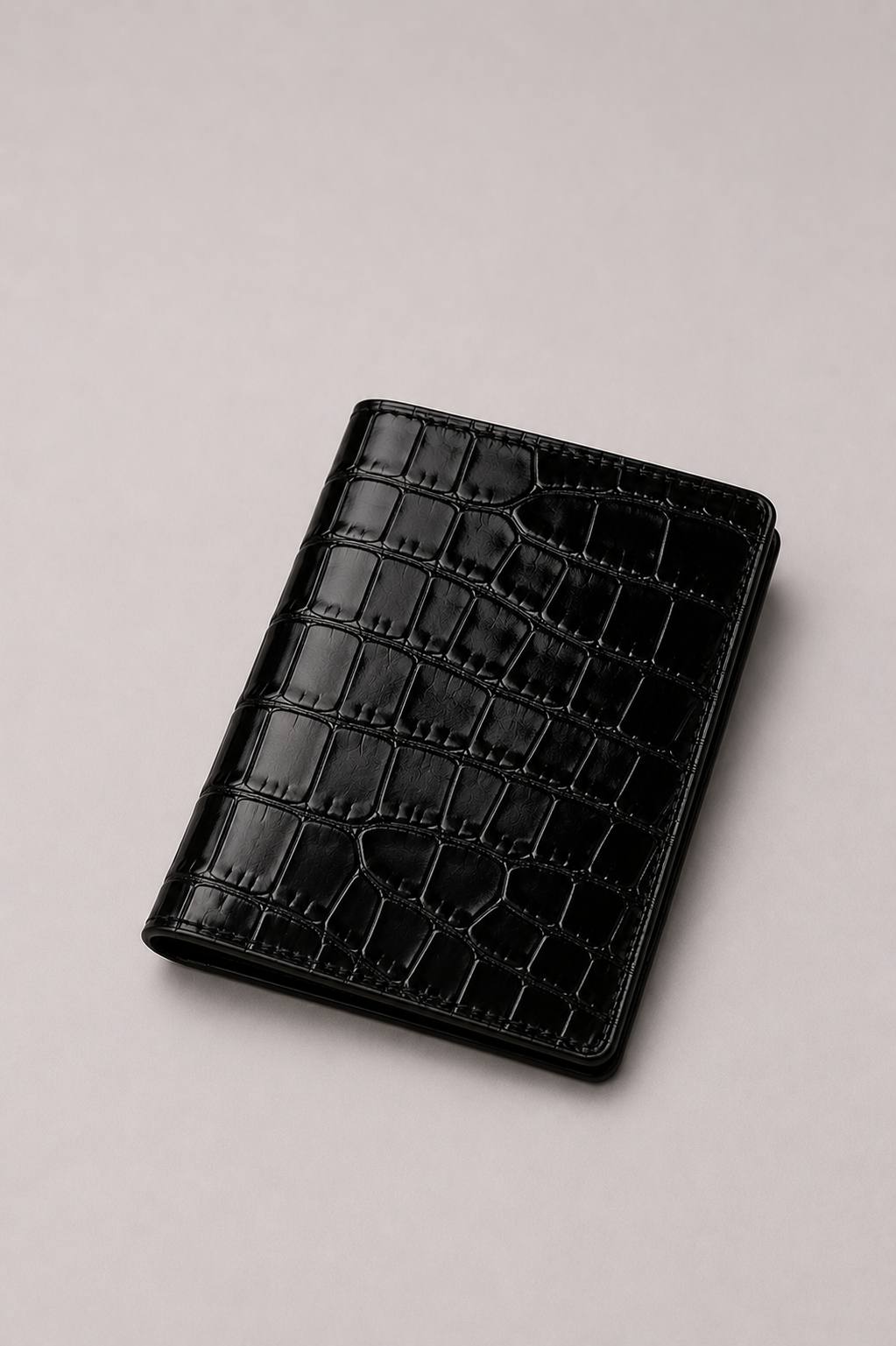 Black Portofino Passport Holder