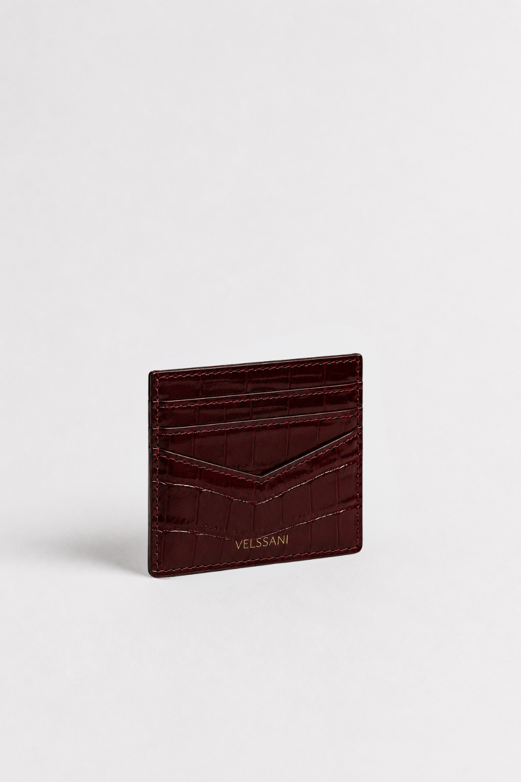 Burgundy Portofino Card Holder