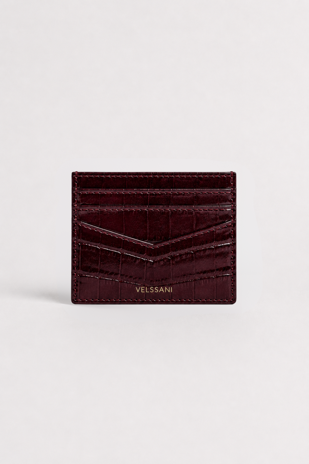 Burgundy Portofino Card Holder